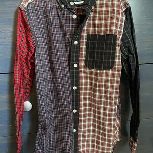 Ralph Lauren youth/ boys Patchwork Plaid Shirt - Red, Black, Cream